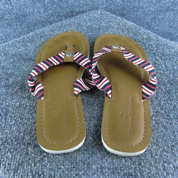 Tommy Bahama Women's Speedwell Flip Flop Brown Fabric Size 8M Gently Used 2025 - Picture 4 of 5